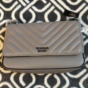 Victoria's Secret Chevron Gray Crossbody